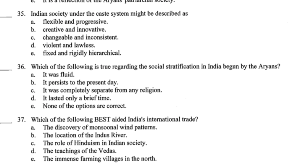 Solved e. the written language or the Egyptians. 13. Which | Chegg.com