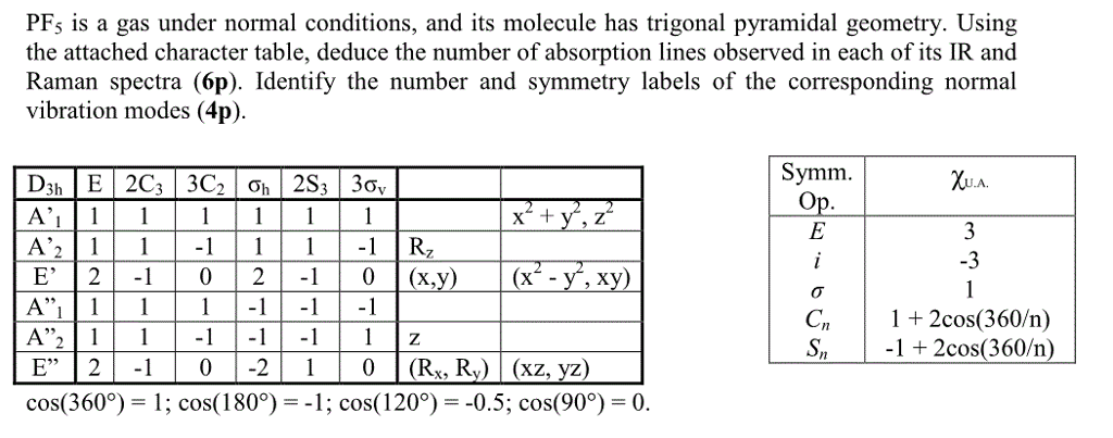 Solved PF_5 is a gas under normal conditions, and its | Chegg.com