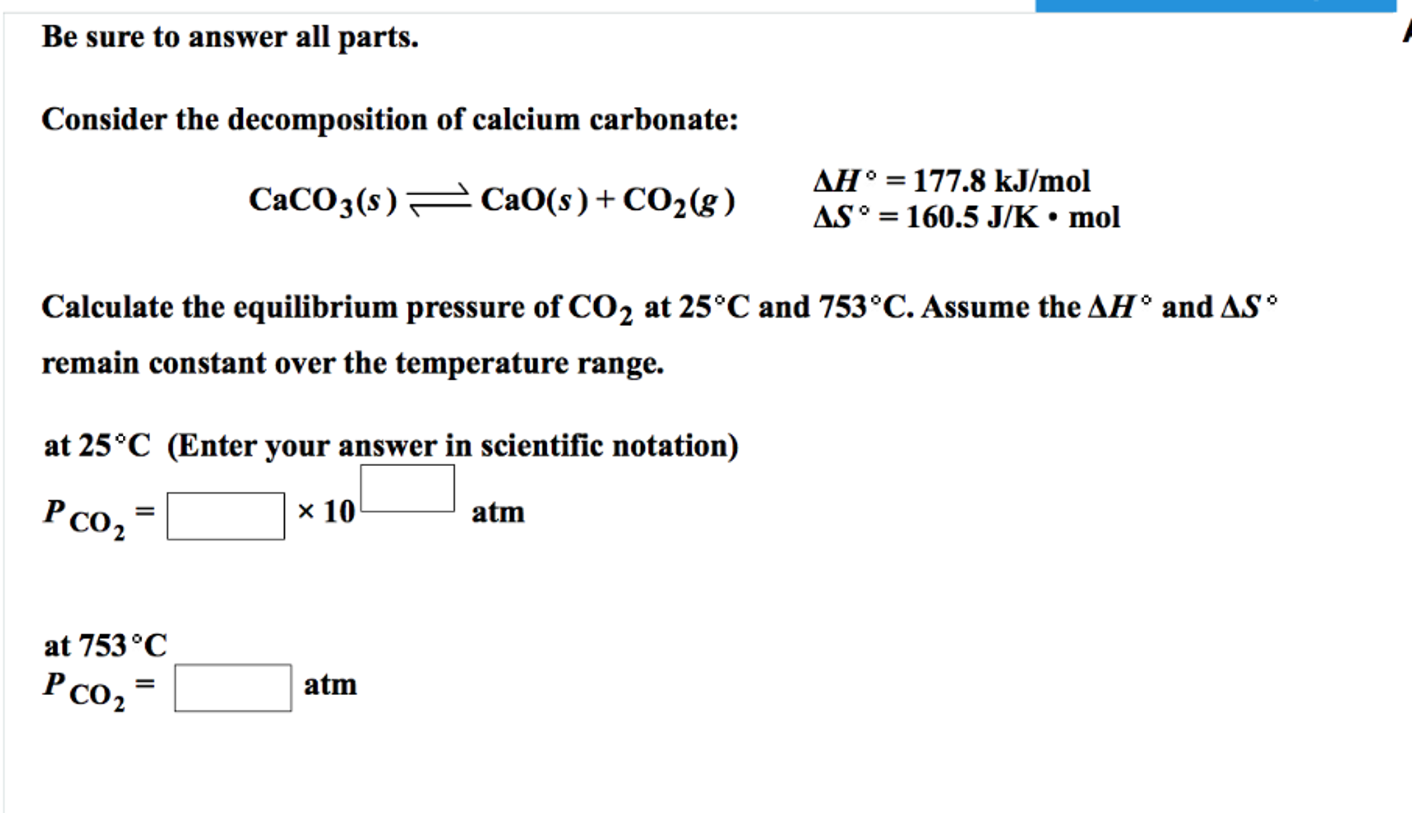 solved-consider-the-decomposition-of-calcium-carbonate-chegg