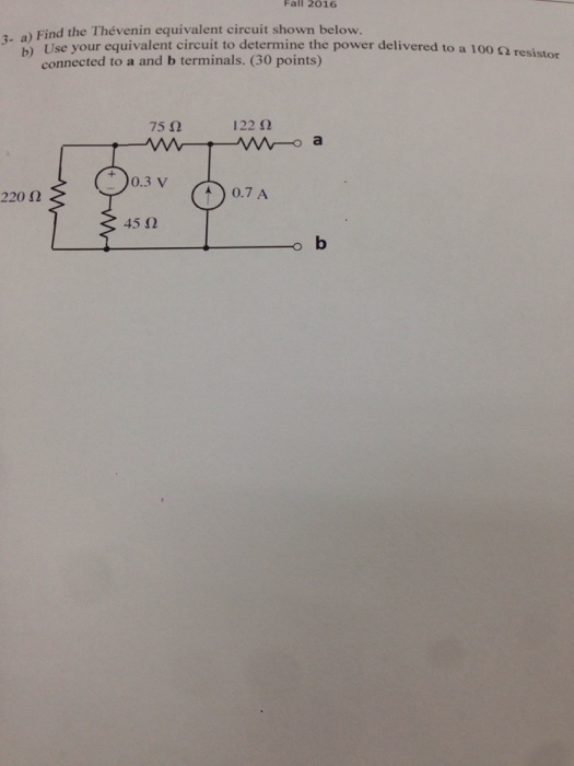 Solved Find The Thevenin Equivalent Circuit Shown Below. B) | Chegg.com