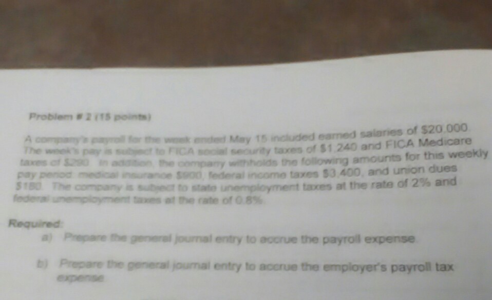 Solved Prepare the general journal entry to accrue the