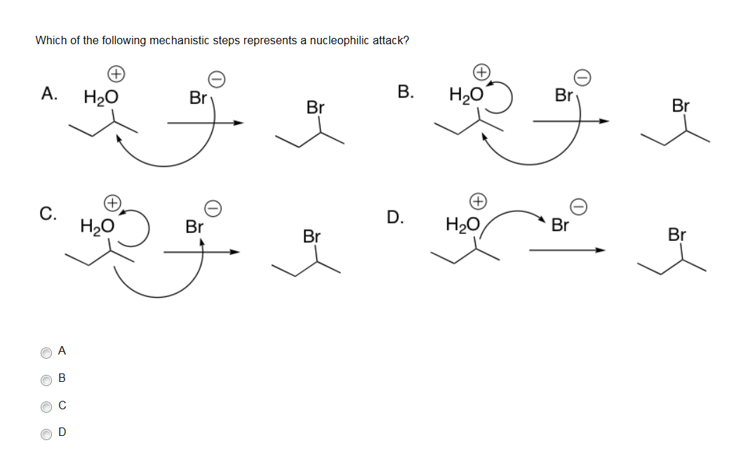 Solved Which Of The Following Mechanistic Steps Represents A Chegg Com