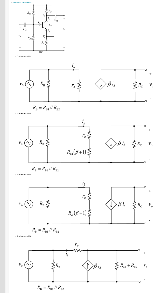 Solved What is the effect of the emitter resistor RE in the