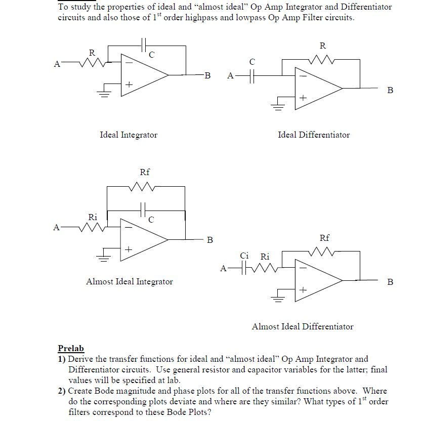 Solved To study the properties of ideal and "almost ideal"