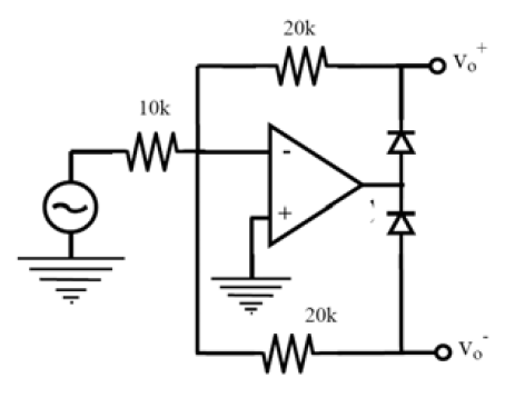 Solved What is the value of Vo+ when Vin=0. (1) 0 (2) | Chegg.com