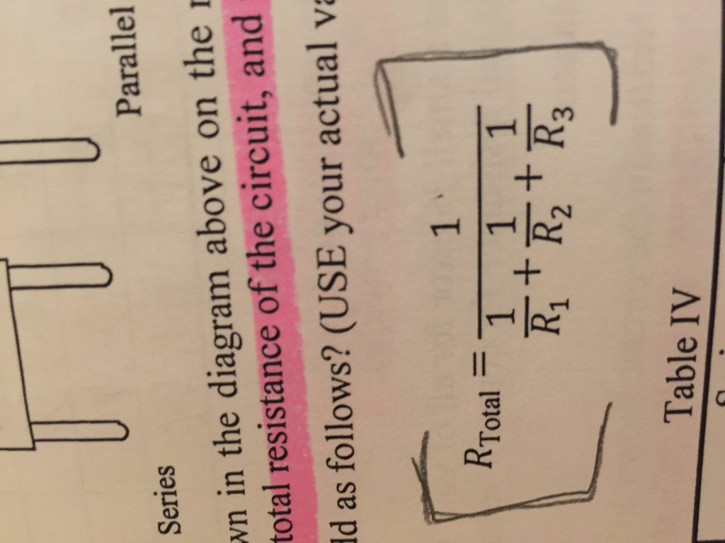 Solved Do resistors in series add as follows? R_Total =