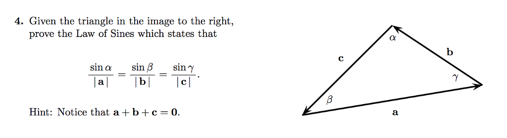 Solved Given the triangle in the image to the right, prove | Chegg.com