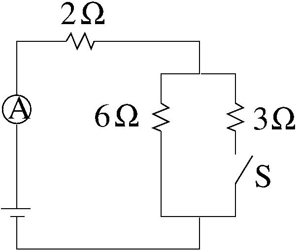Solved When switch S is open, the ammeter in the circuit