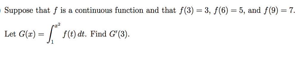 Solved Suppose that f is a continuous function and that | Chegg.com