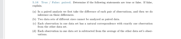 Solved Determine if the following statements are true or | Chegg.com