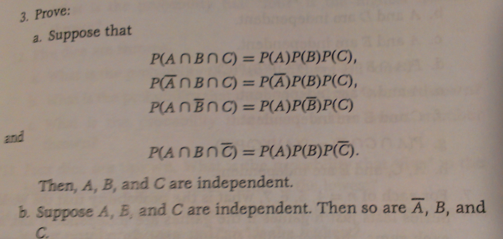 Solved Suppose that P A intersection B intersection C Chegg