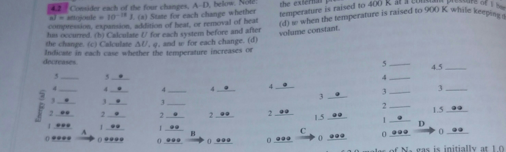 Consider each of the four changes, A D, below, aJ = | Chegg.com