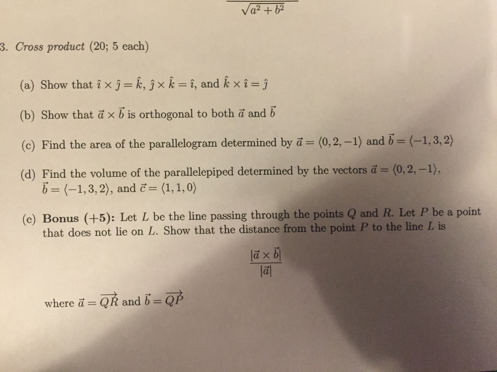 Solved (a) Show that cap i times cap j = cap k, cap j times