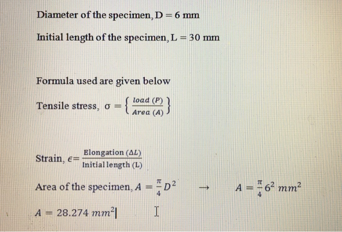 Solved Lab Exercise 1. Tensile Test Objective: 1. To Gain An | Chegg.com