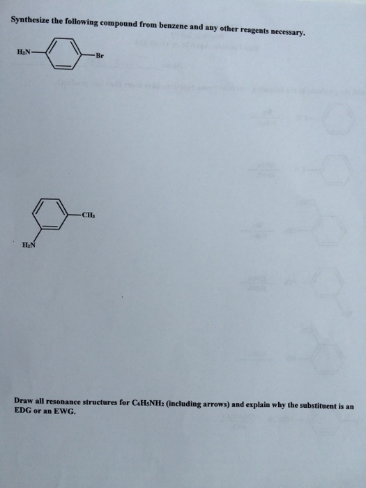 Solved Synthesize The Following Compound From Benzene And 6417