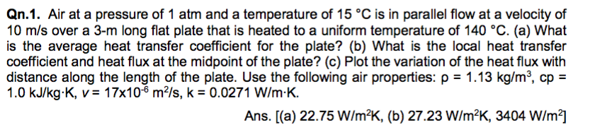Solved Air at a pressure of 1 atm and a temperature of 15 | Chegg.com
