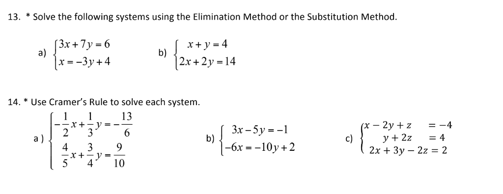 solve by elimination method 2x 3y 14 2x y 10 answer