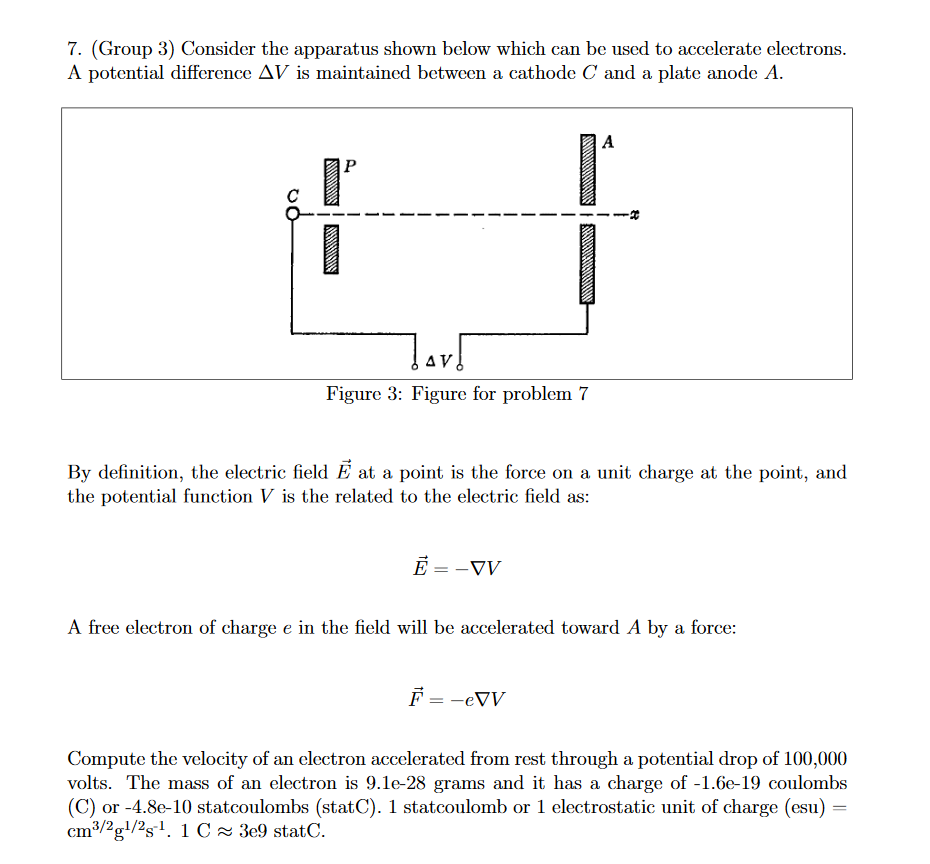 Solved 7 Group 3 Consider The Apparatus Shown Below Which