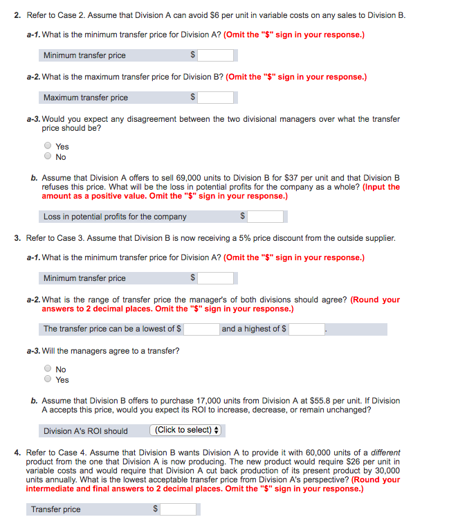 Solved *** NO EXPLANATION REQUIRED. JUST THE ANSWERS *** 1