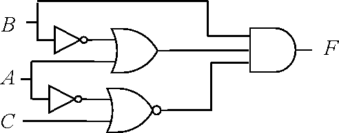 Solved Determine the truth table (F given A, B, & C) and | Chegg.com