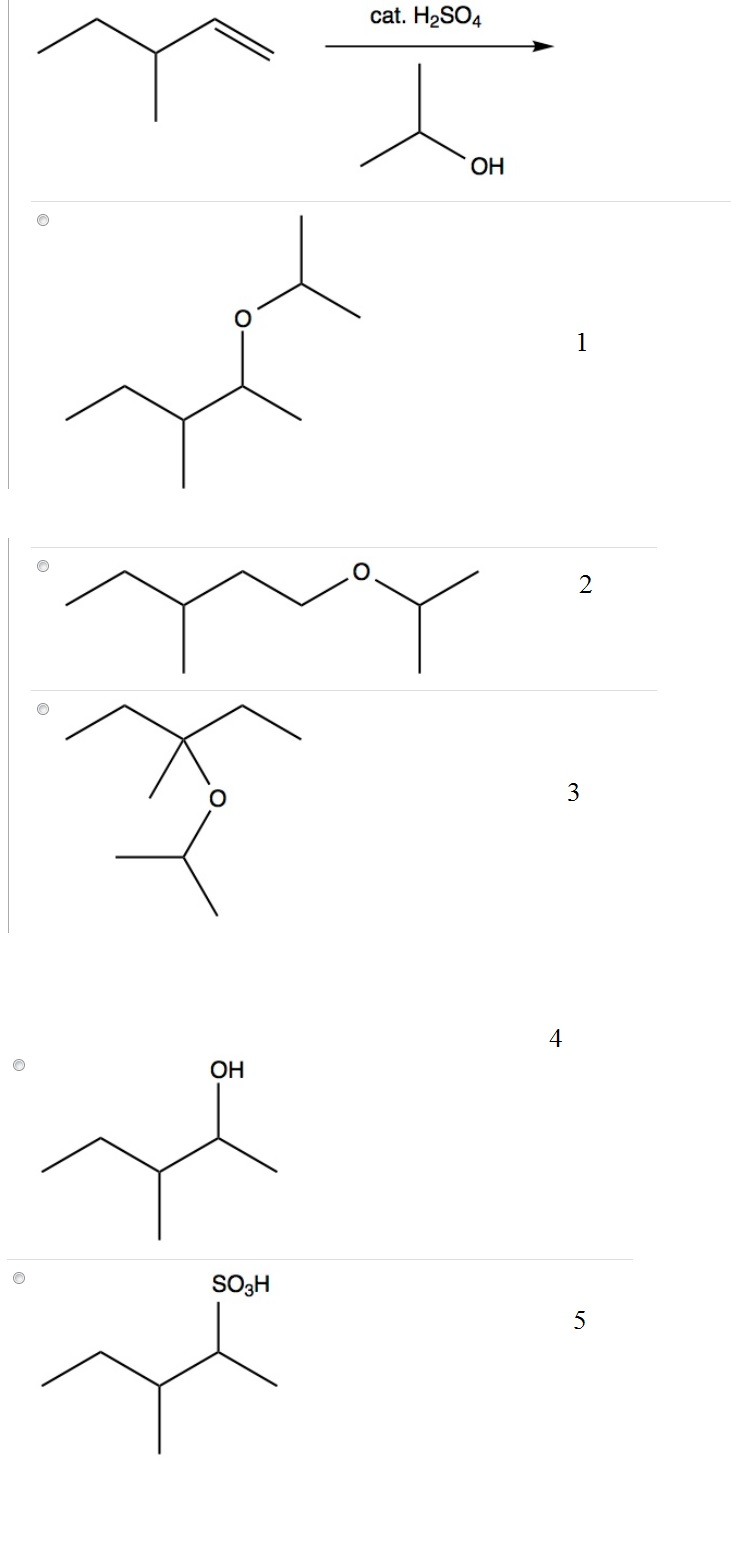 Solved What major product results from the following alkene | Chegg.com