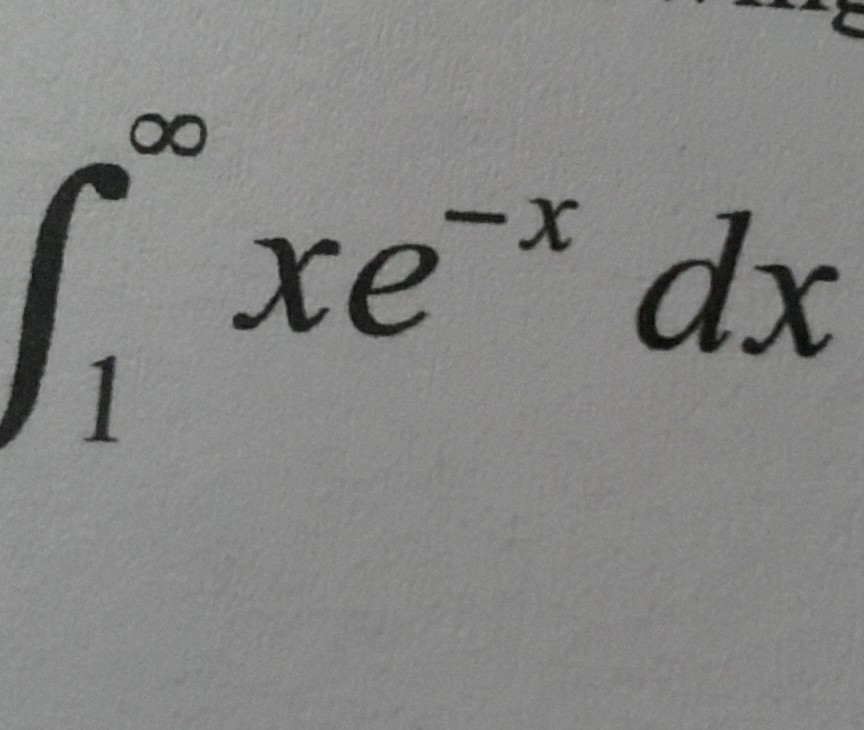 Solved integral infinity 1 xe x dx chegg
