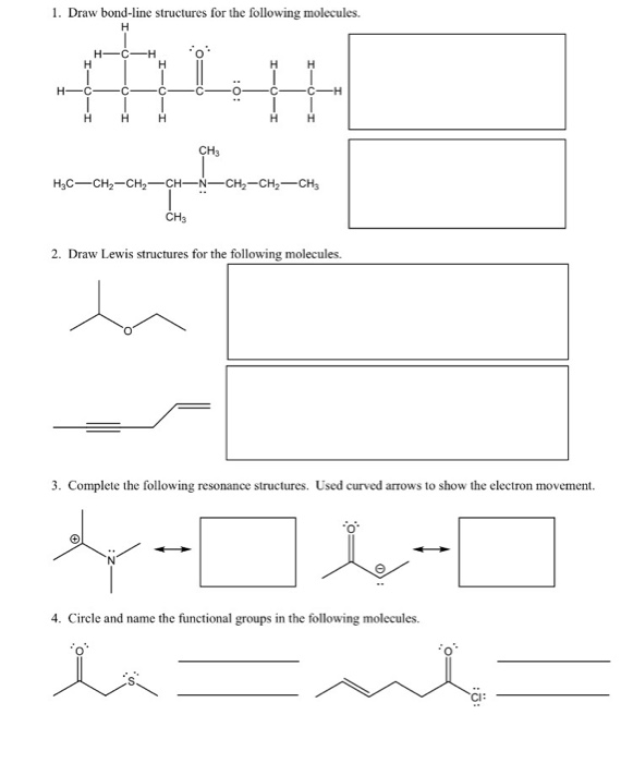 Solved Draw bondline structures for the following