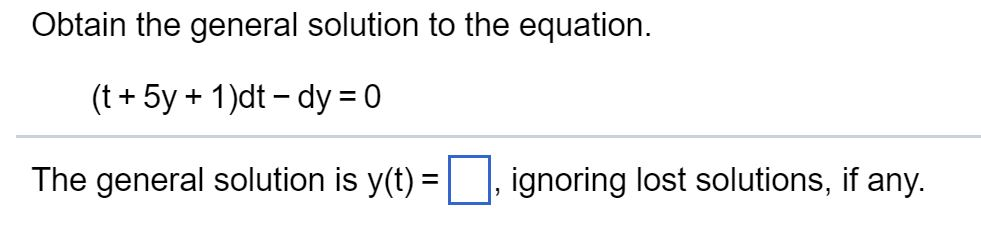 Solved Obtain The General Solution To The Equation The Chegg Solved Obtain The General Solution To The Equation The Chegg