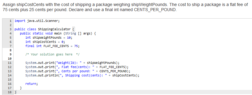 JAVA homework help - fill in to complete the code so | Chegg.com