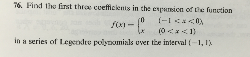 Solved Find the first three coefficients in the expansion of | Chegg.com
