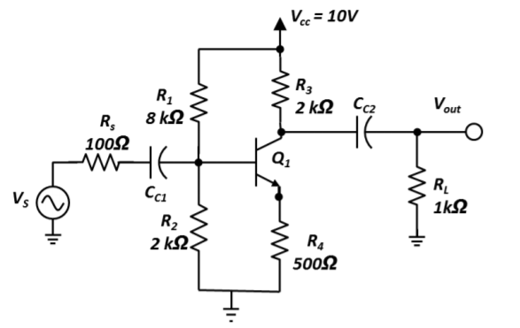 Solved 5. Consider the following circuit. Assume that VBE,ON | Chegg.com