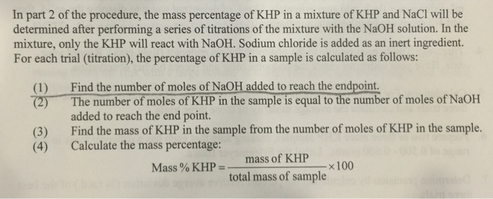 Solved My question is: how would we find the moles of NaOH | Chegg.com