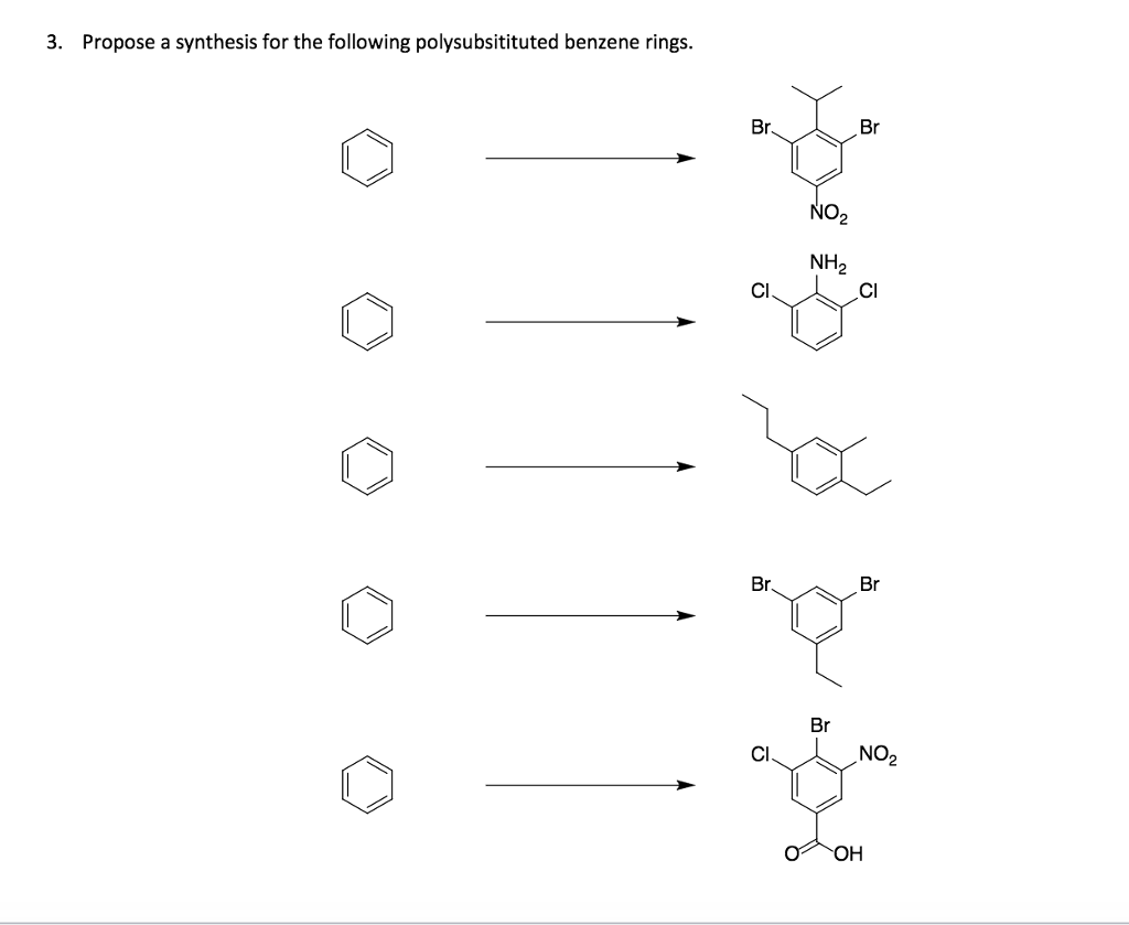Solved 3. Propose a synthesis for the following | Chegg.com