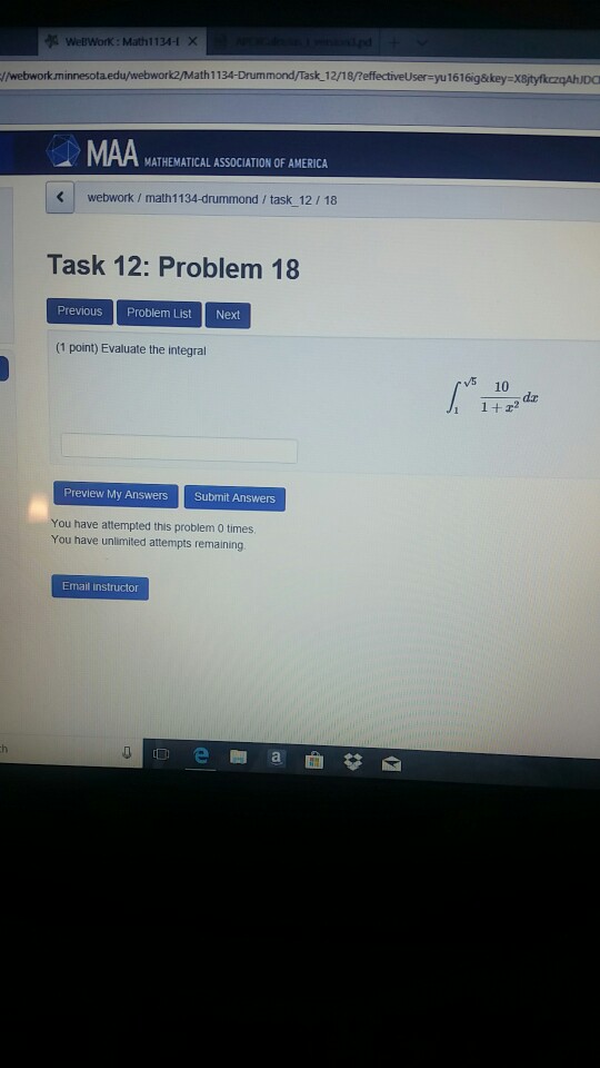 Solved webwork / math 1134-drummond / task 12/16 Task 12: | Chegg.com