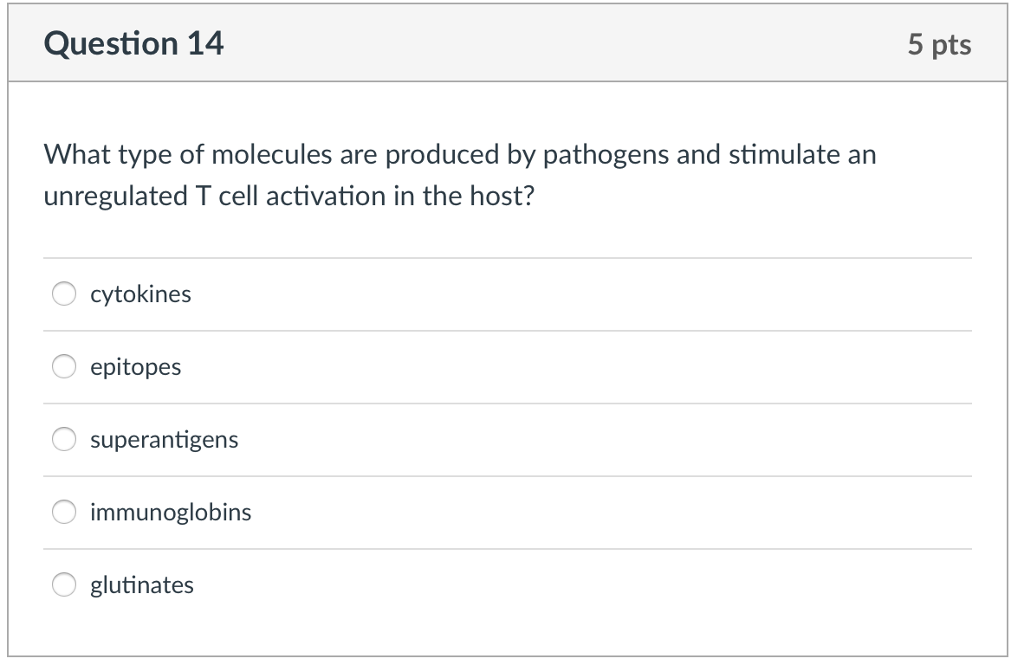Solved Question 14 5 pts What type of molecules are produced | Chegg.com