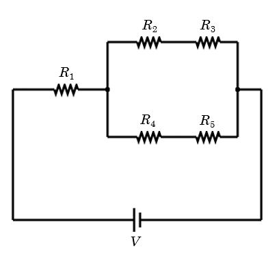 Solved The circuit below is a resistor network of 5 | Chegg.com