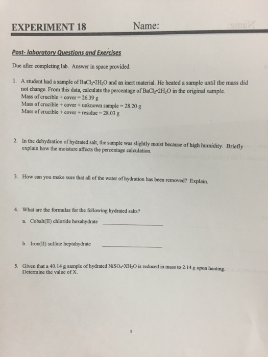 Solved Need help with these post lab questions plz | Chegg.com