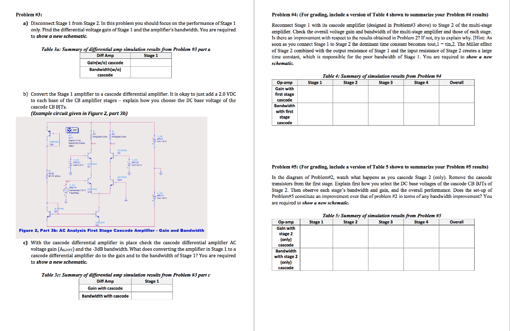 Solved MultiStage Amplifier Bandwidth Consideration