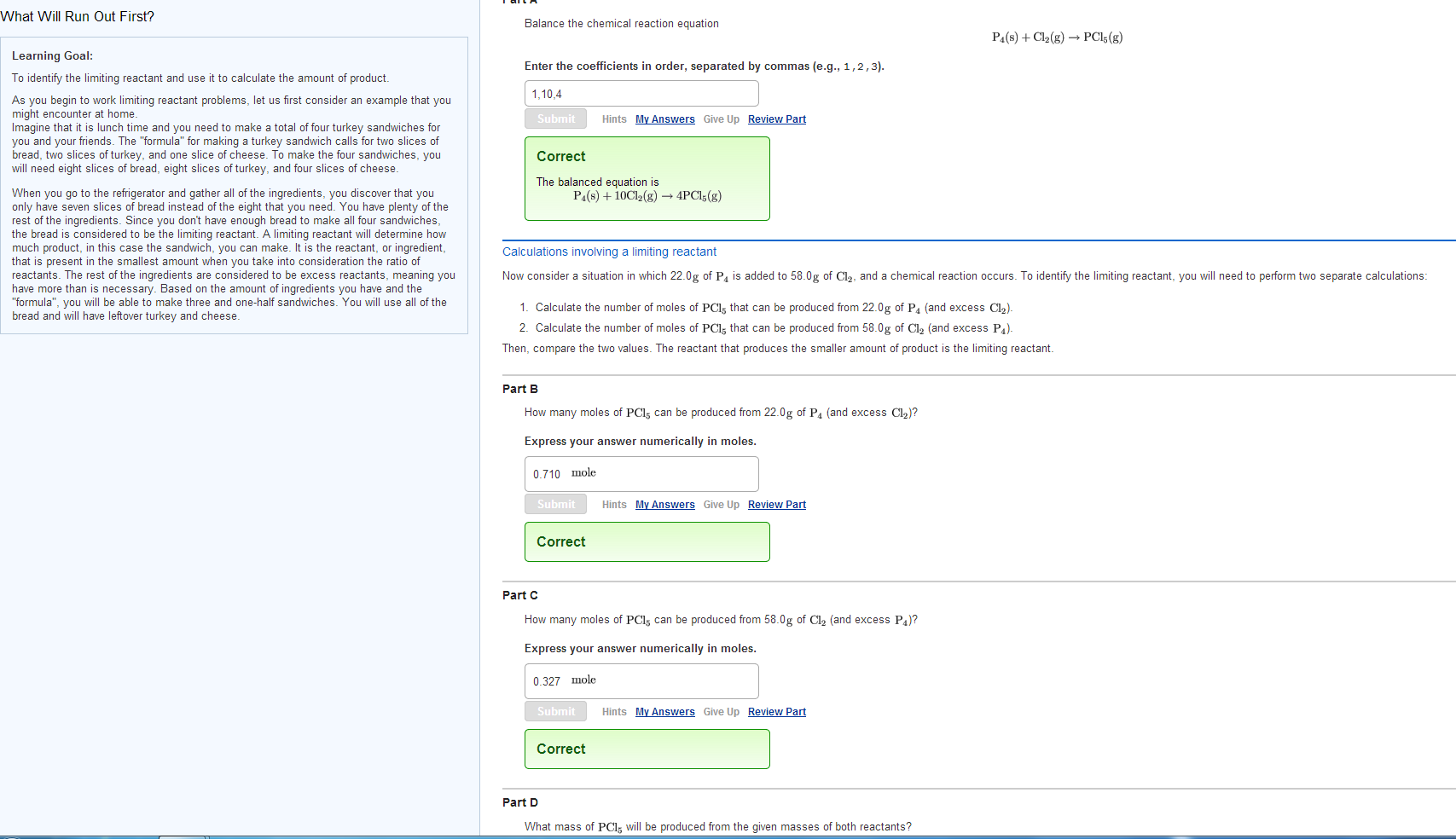 solved-to-identify-the-limiting-reactant-and-use-it-to-chegg