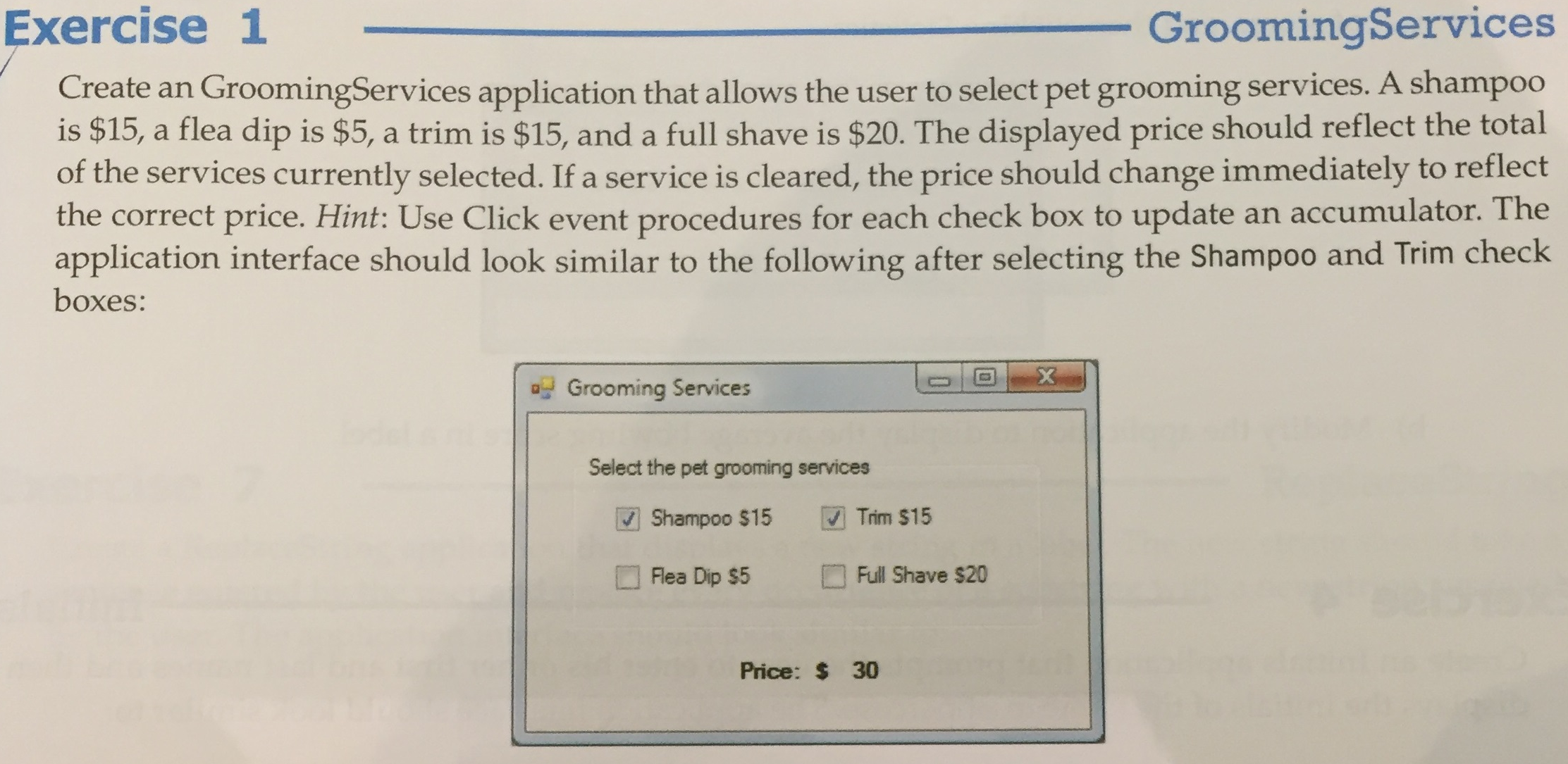 QUESTION : WRITE AN EASY , SIMPLE CODE IN VISUAL | Chegg.com
