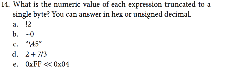 solved-14-what-is-the-numeric-value-of-each-expression-chegg