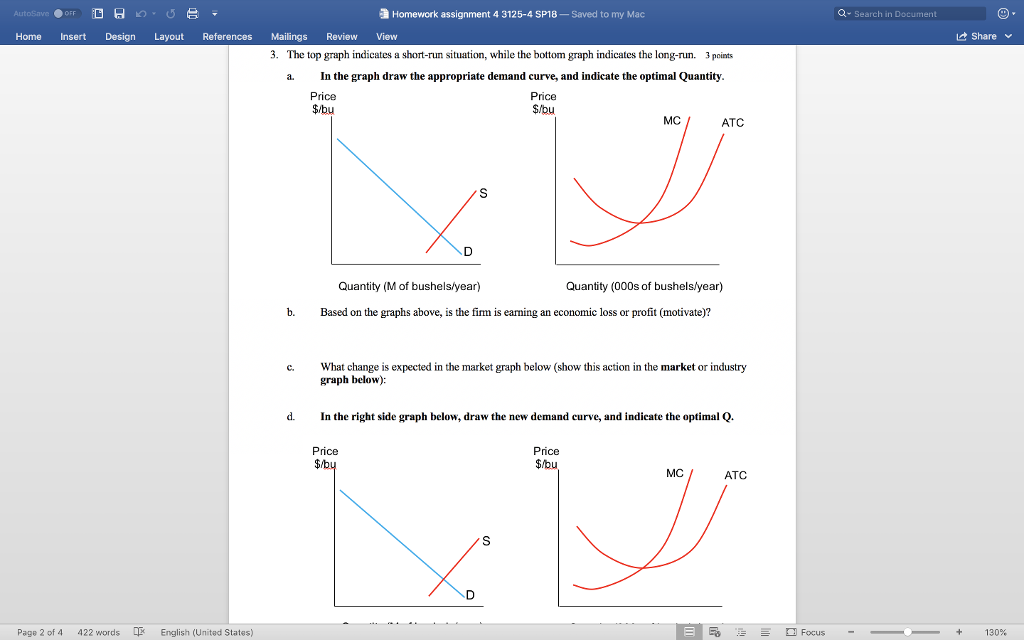 Solved AutoSave OFF D O Homework Assignment 4 3125-4 SP18 - | Chegg.com