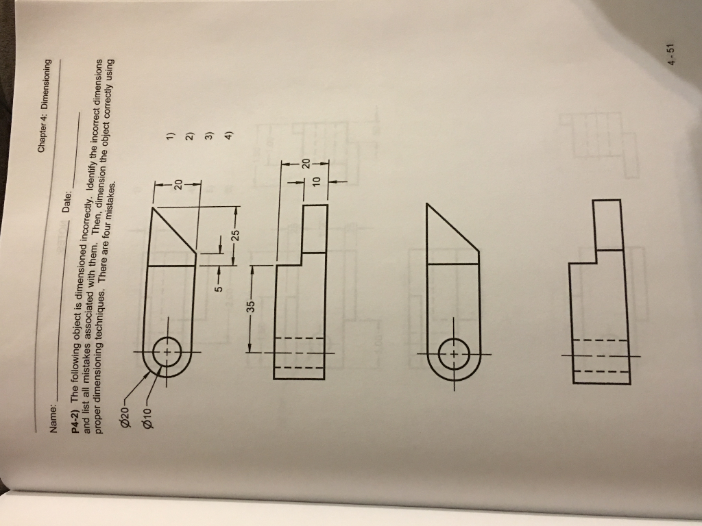 Solved Chapter 4 Dimensioning Dimensioning Problems Name