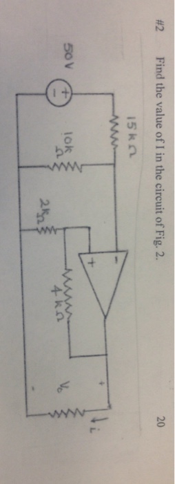 Solved Find the value of I in the circuit of Fig. 2. | Chegg.com