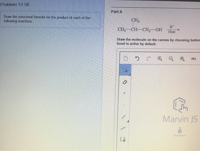 Solved draw the structural formula for the product of each | Chegg.com