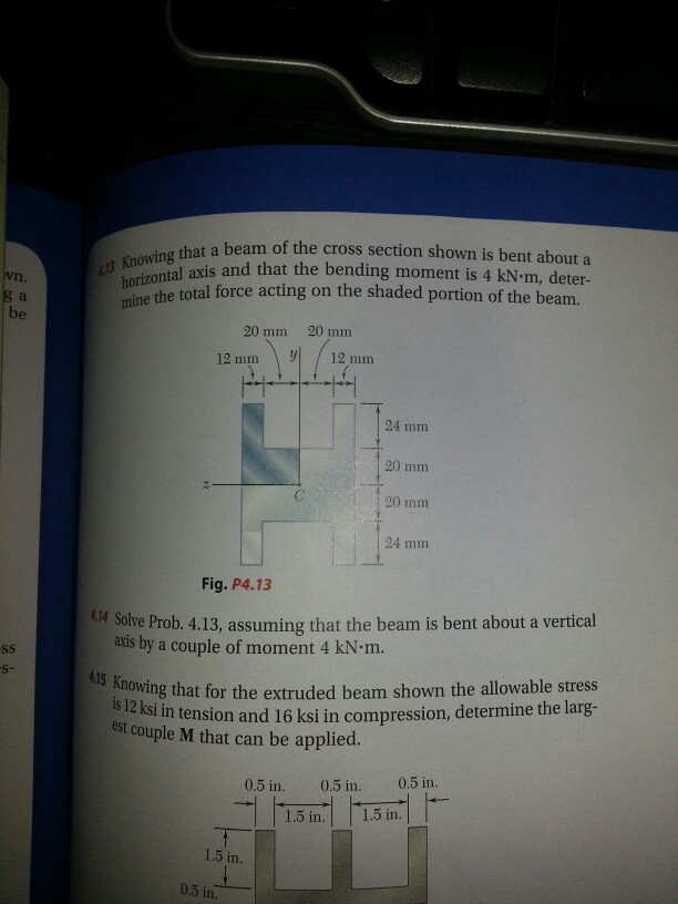 Solved knowing that a beam of the cross section shown is | Chegg.com