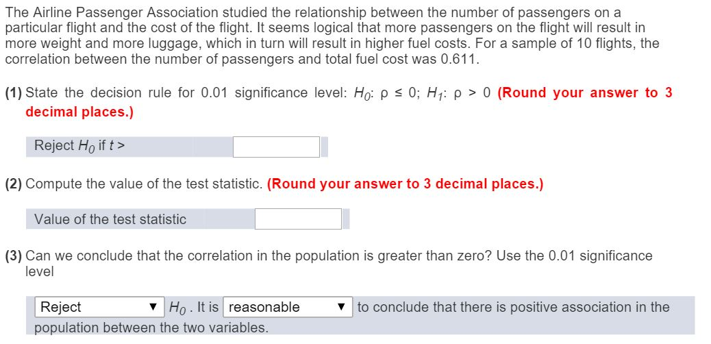 Solved The Airline Passenger Association Studied The Chegg