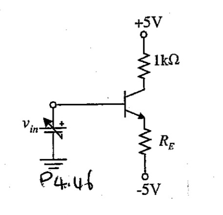 Solved with V_in = 0 in circuit of figure p4.46 select a | Chegg.com