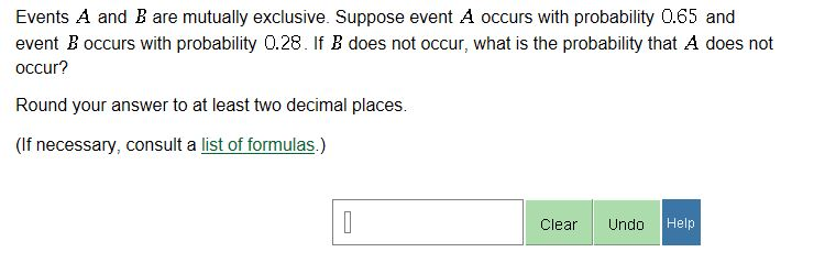 Solved Events A And B Are Mutually Exclusive Suppose Event 9753
