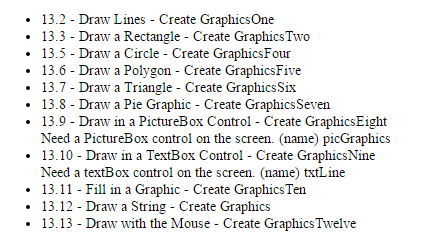Solved Using Visual Basic to make graphics on forms. Show | Chegg.com